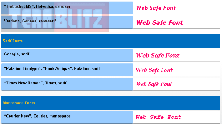 web-safe-fonts