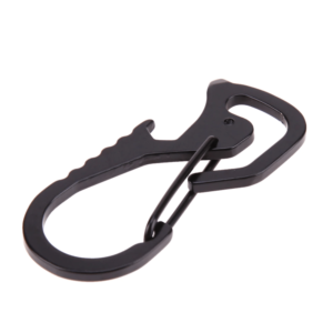 Survival Gear Carabiner Keychain Hex Driver and Bottle Opener